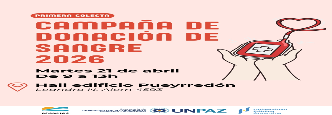 Donación de sangre 2026 - UNPAZ