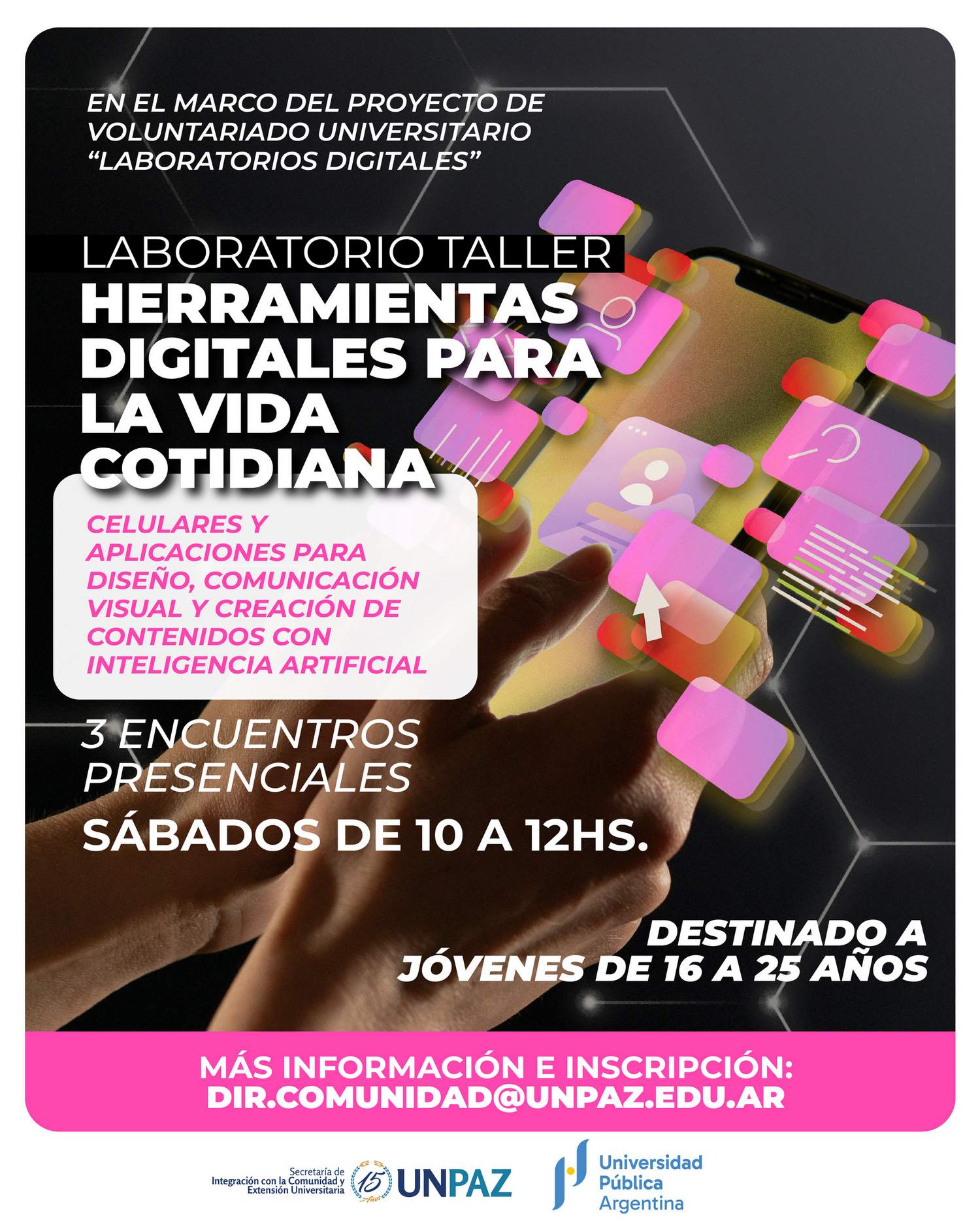 UNPAZ lanza un taller gratuito sobre herramientas digitales para jóvenes