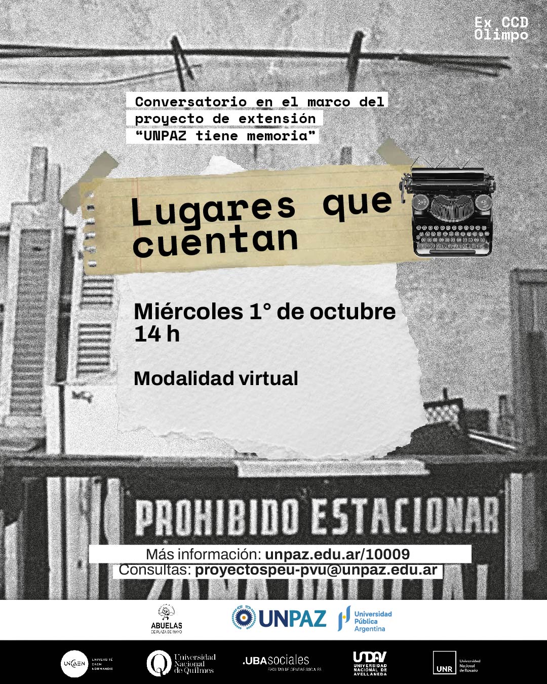 Conversatorio “Lugares que cuentan”, en el marco del PEU "La UNPAZ tiene memoria"