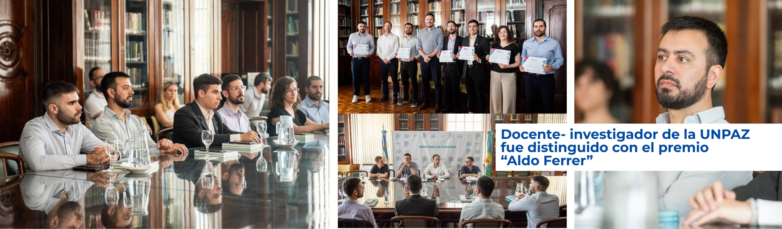 DOCENTE-INVESTIGADOR DE LA UNPAZ FUE DISTINGUIDO CON EL PREMIO “ALDO FERRER”