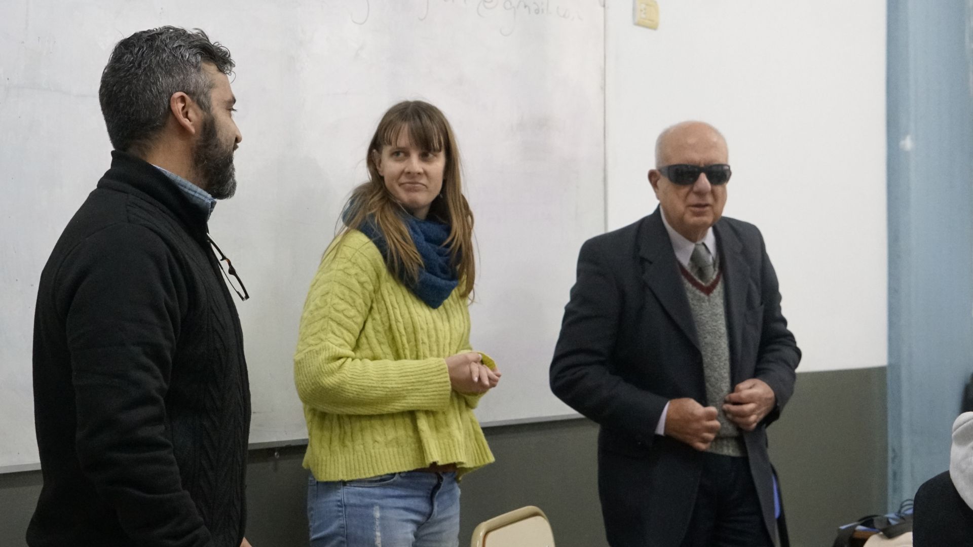 El Prof. Juan José Della Barca en el encuentro sobre accesibilidad en Matemáticas, realizado en la sede central de UNPAZ.