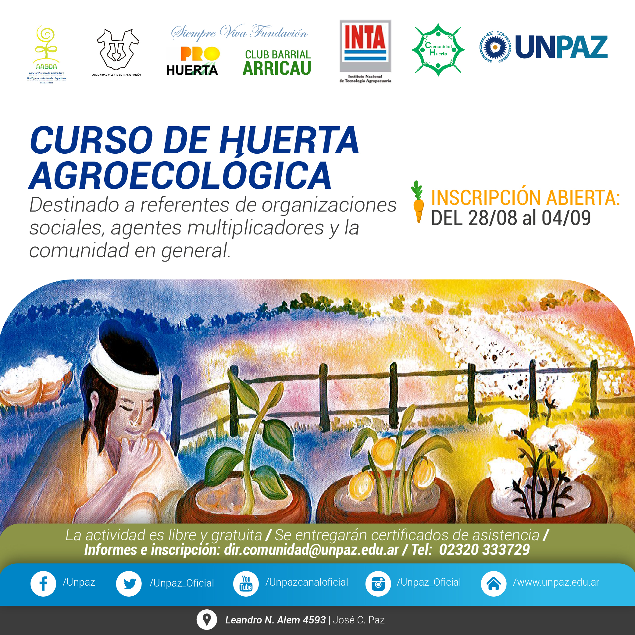 Curso de Huerta Agroecológica.
