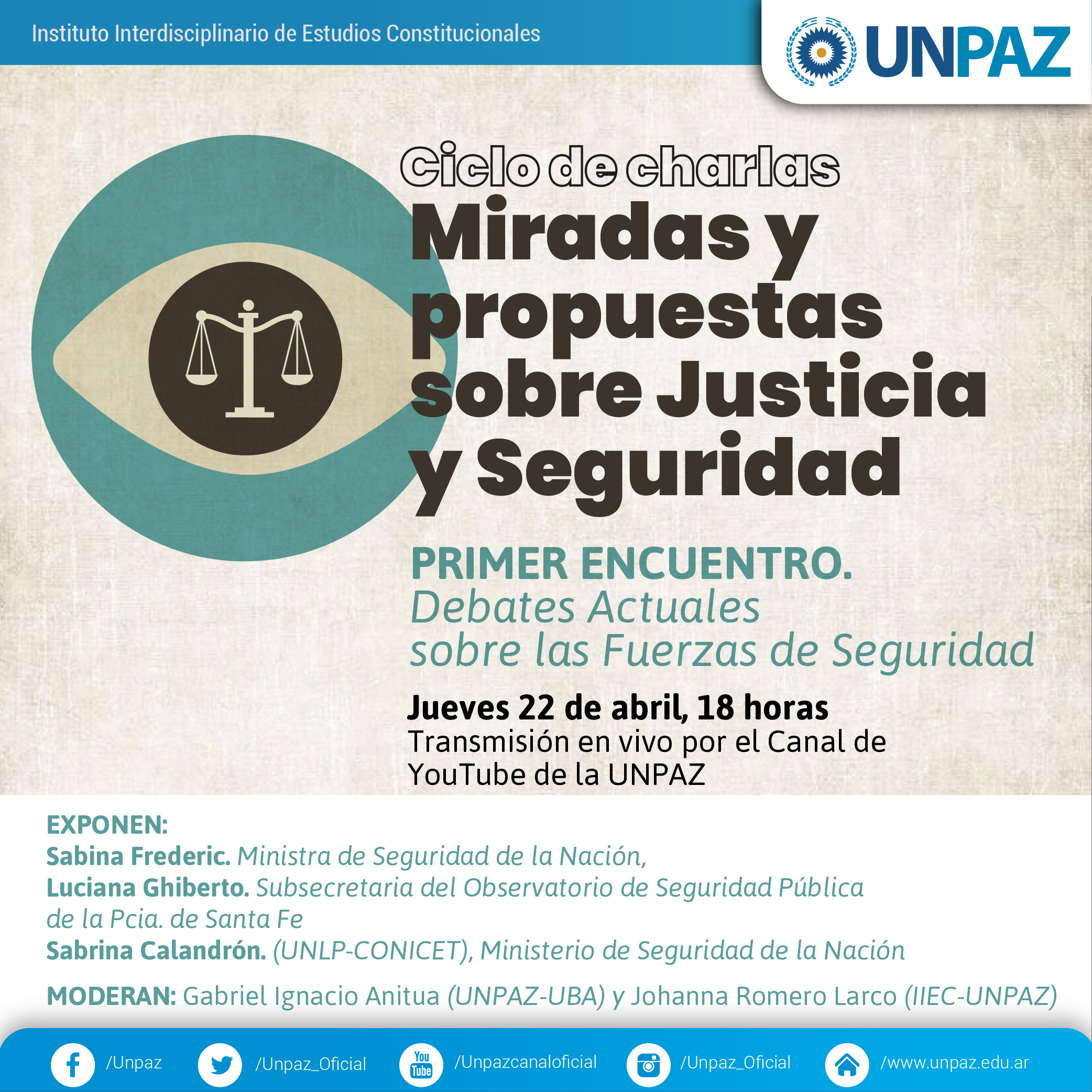 Ciclo "Miradas y propuestas sobre Justicia y Seguridad"
