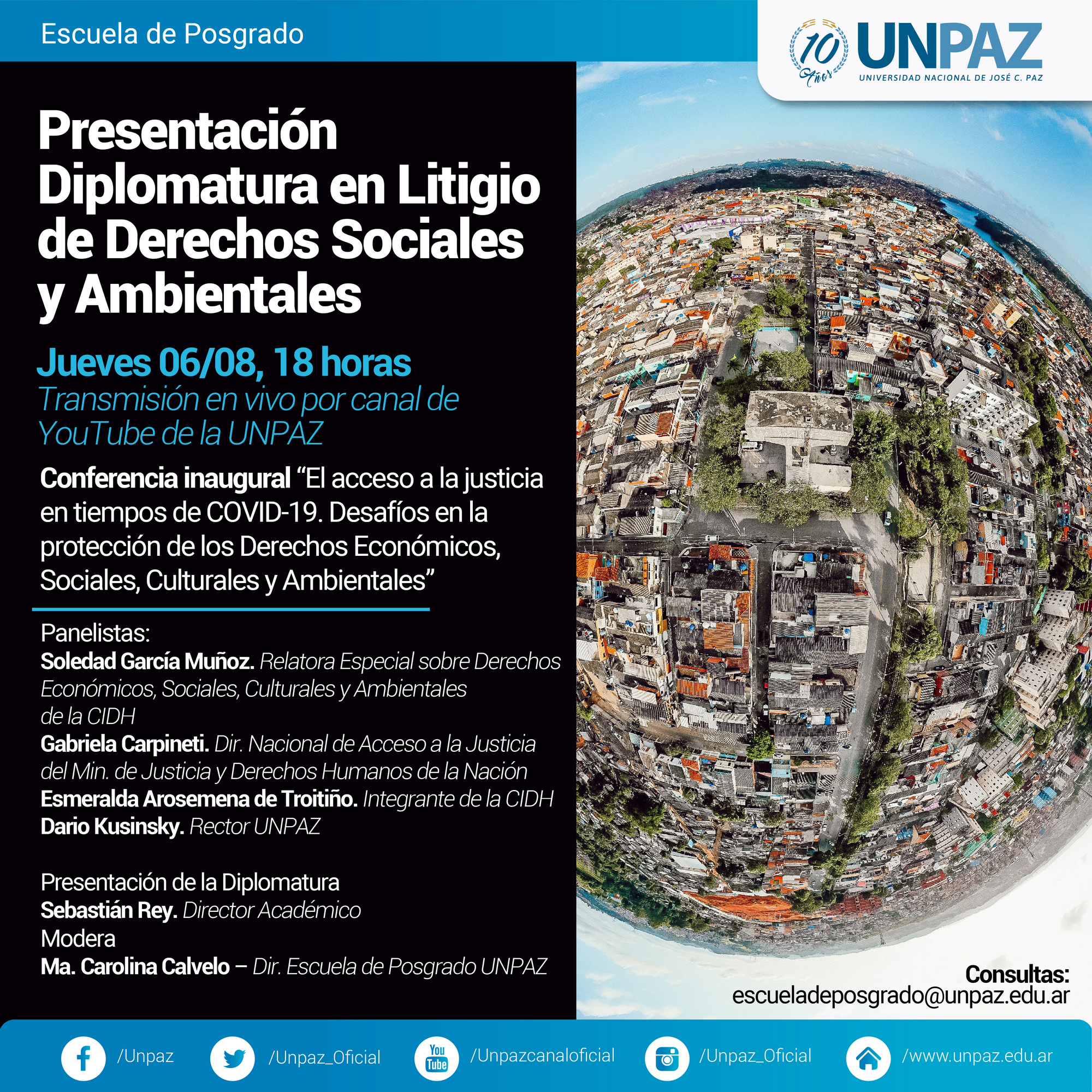 Presentación de la Diplomatura en Litigio de Derechos Sociales y Ambientales