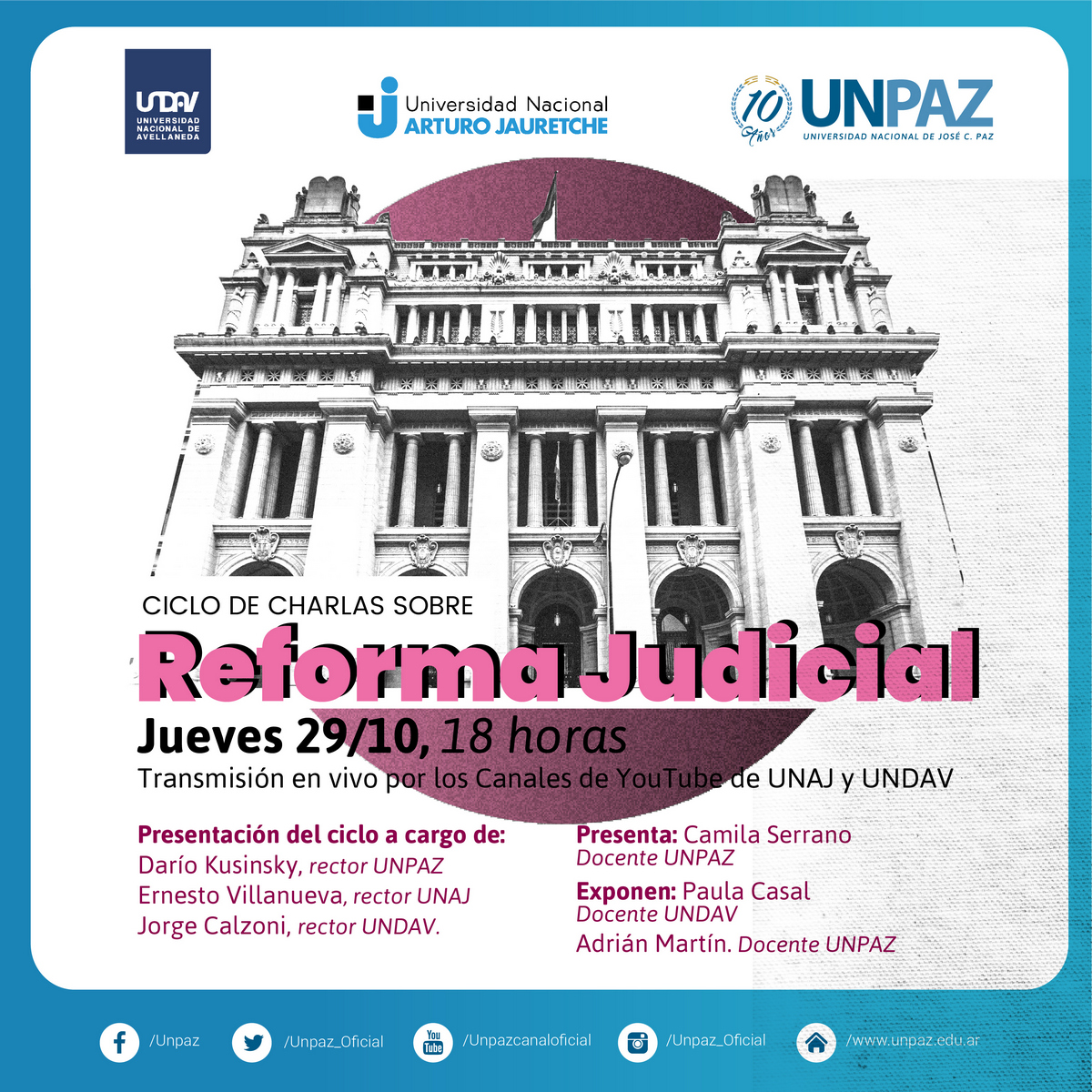 Primer encuentro - Ciclo de charlas sobre Reforma Judicial