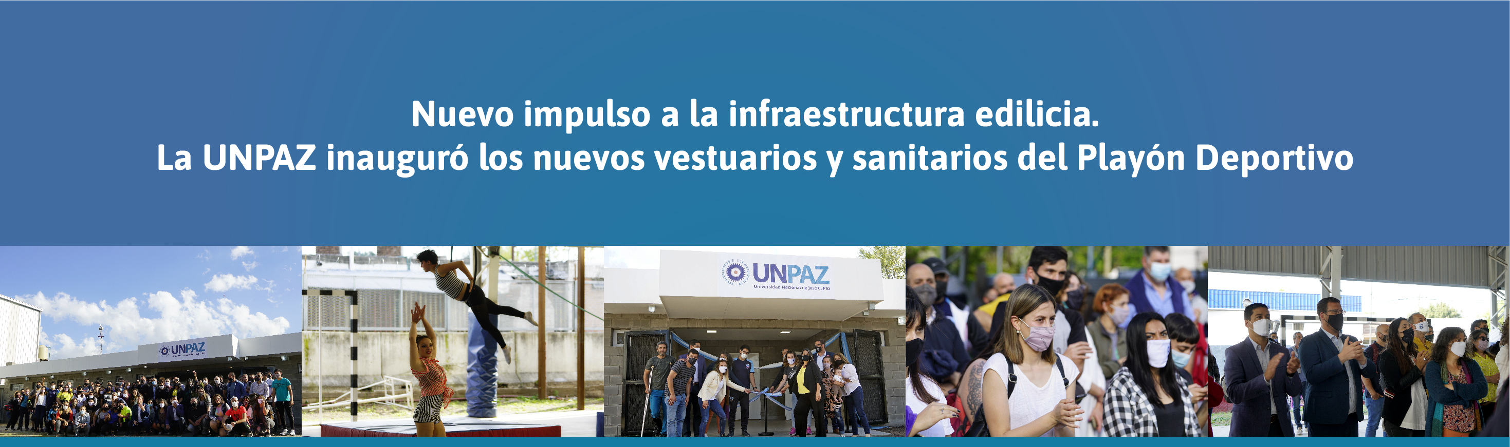 Inauguración de vestuarios y sanitarios de UNPAZ