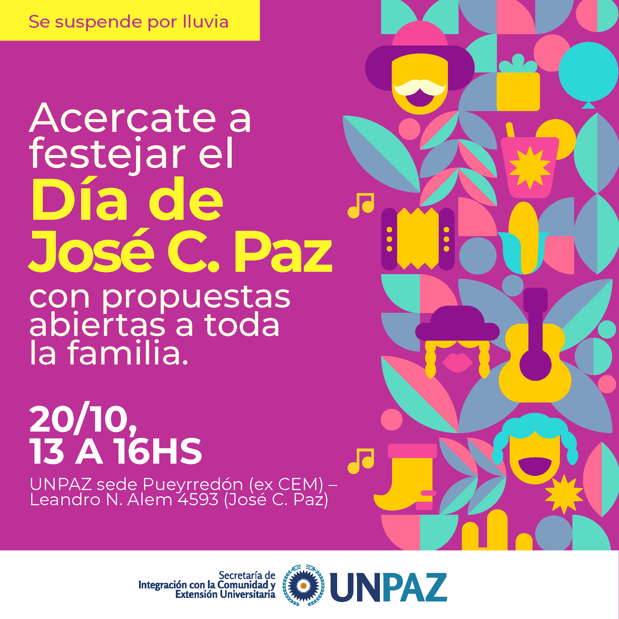 La UNPAZ realizará un festejo por el Día de José C. Paz