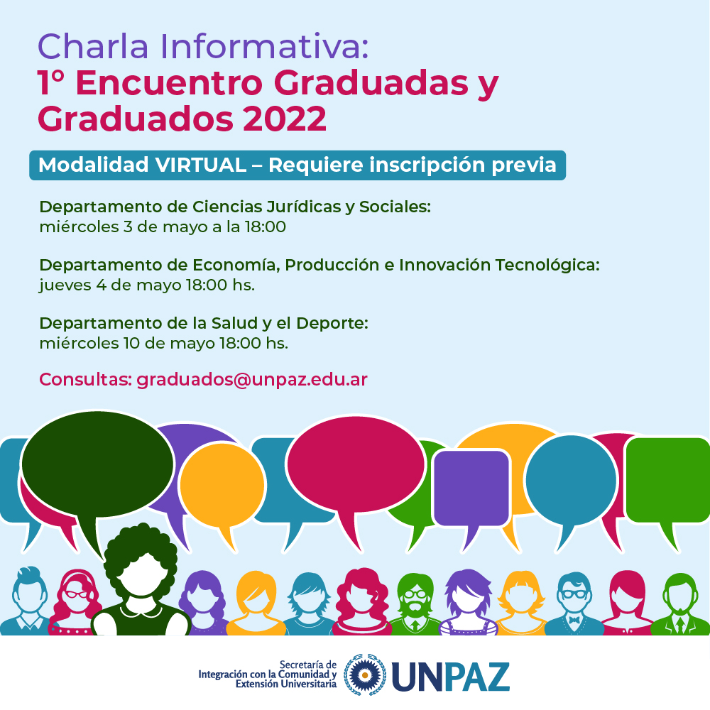 Charla Informativa 1° Encuentro Graduadas y Graduados 2022