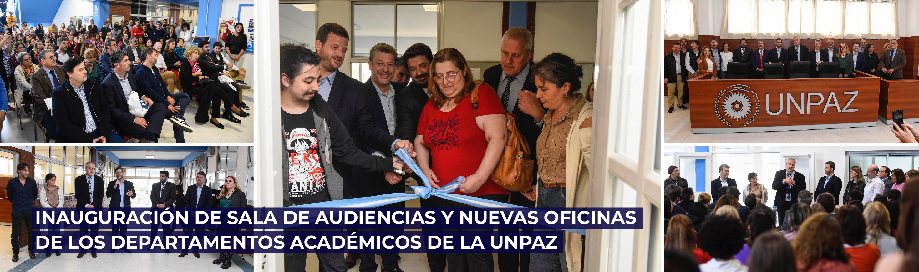 Inauguración de sala de audiencias y oficinas de los departamentos académicos de la UNPAZ
