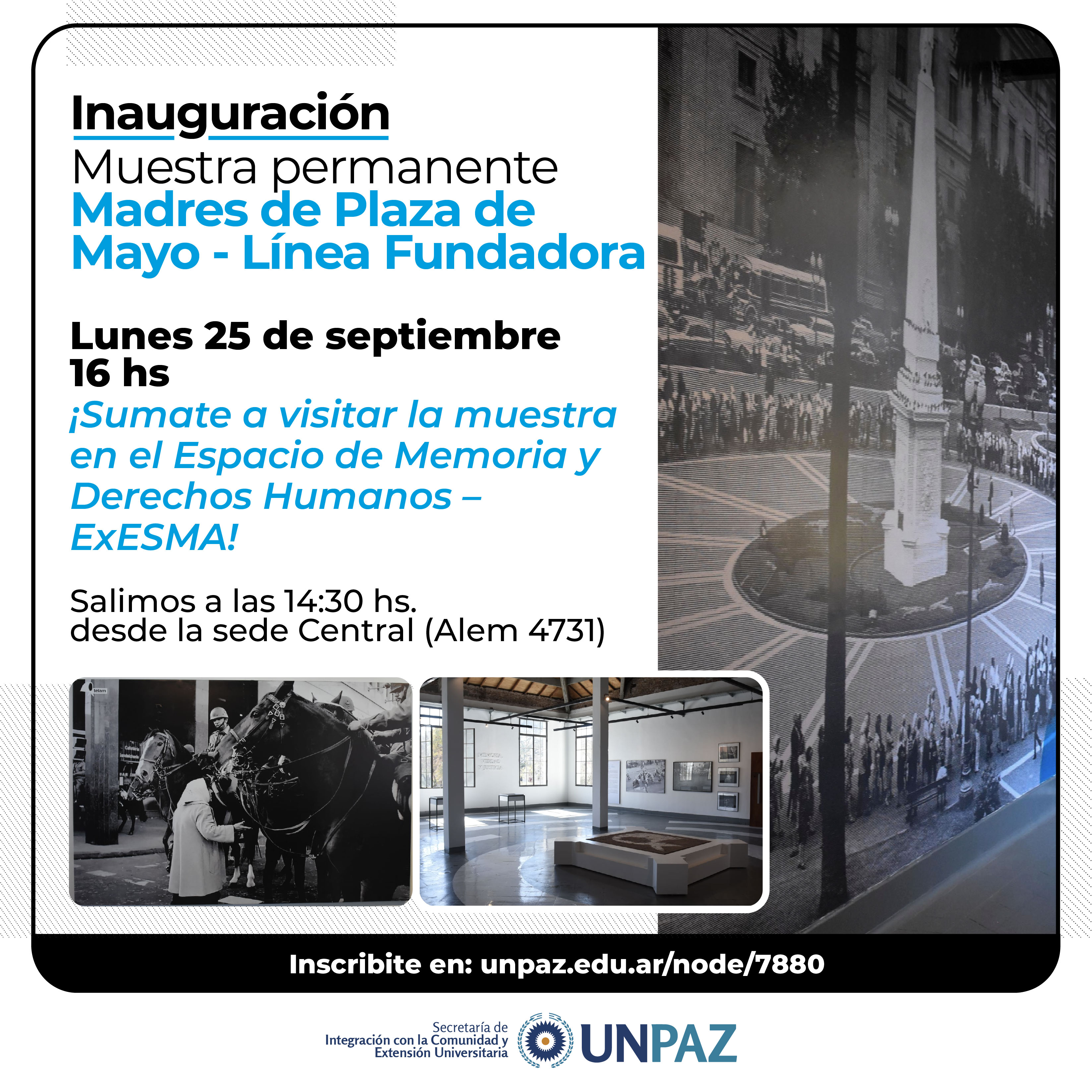 Inauguración de la Muestra Permanente: "Madres de Plaza de Mayo Línea Fundadora"