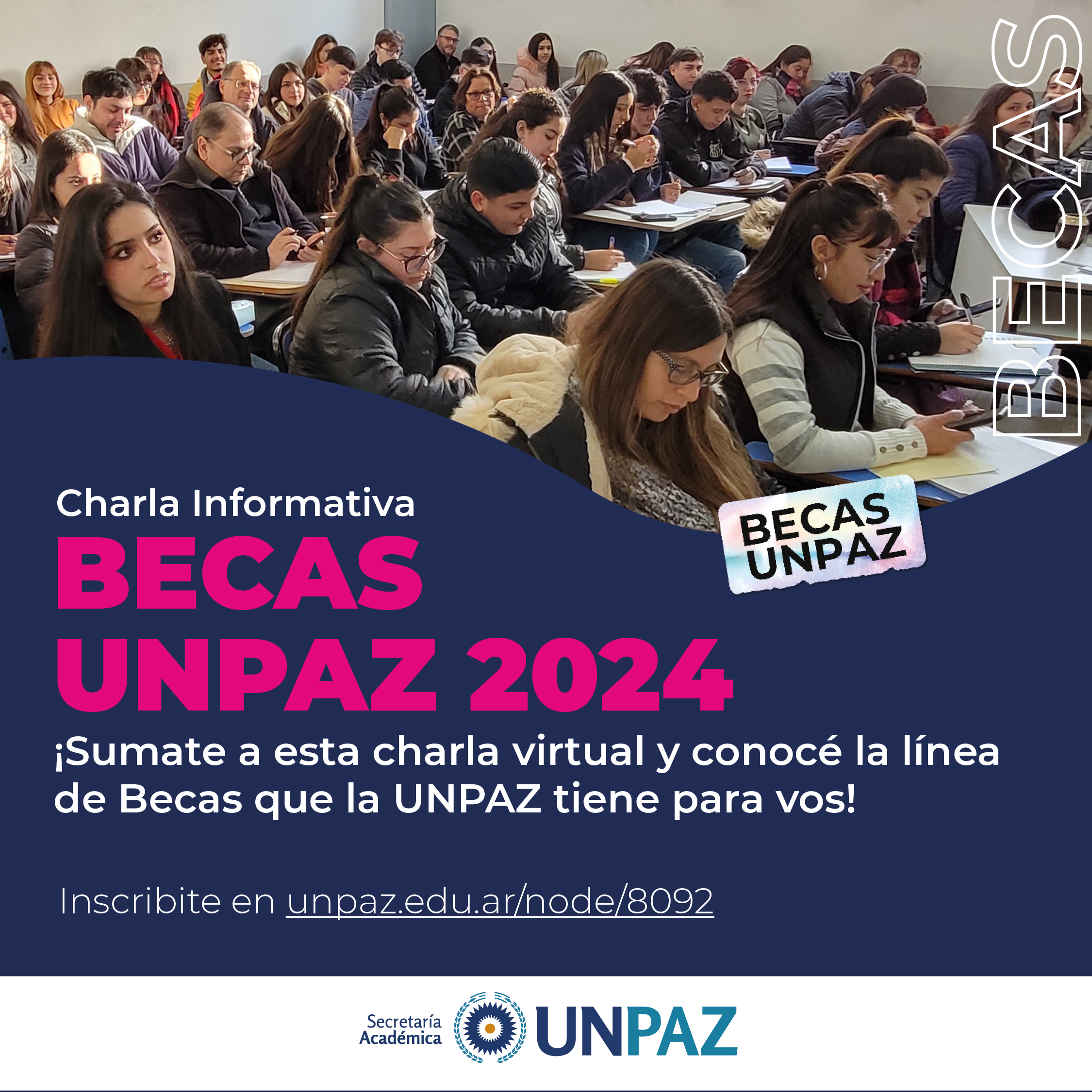Charla informativa Becas UNPAZ 2024