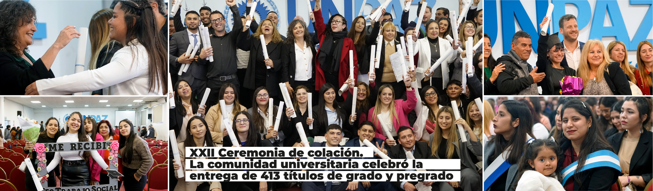 XXII Ceremonia de colación.  La comunidad universitaria celebró la entrega de 413 títulos de grado y pregrado