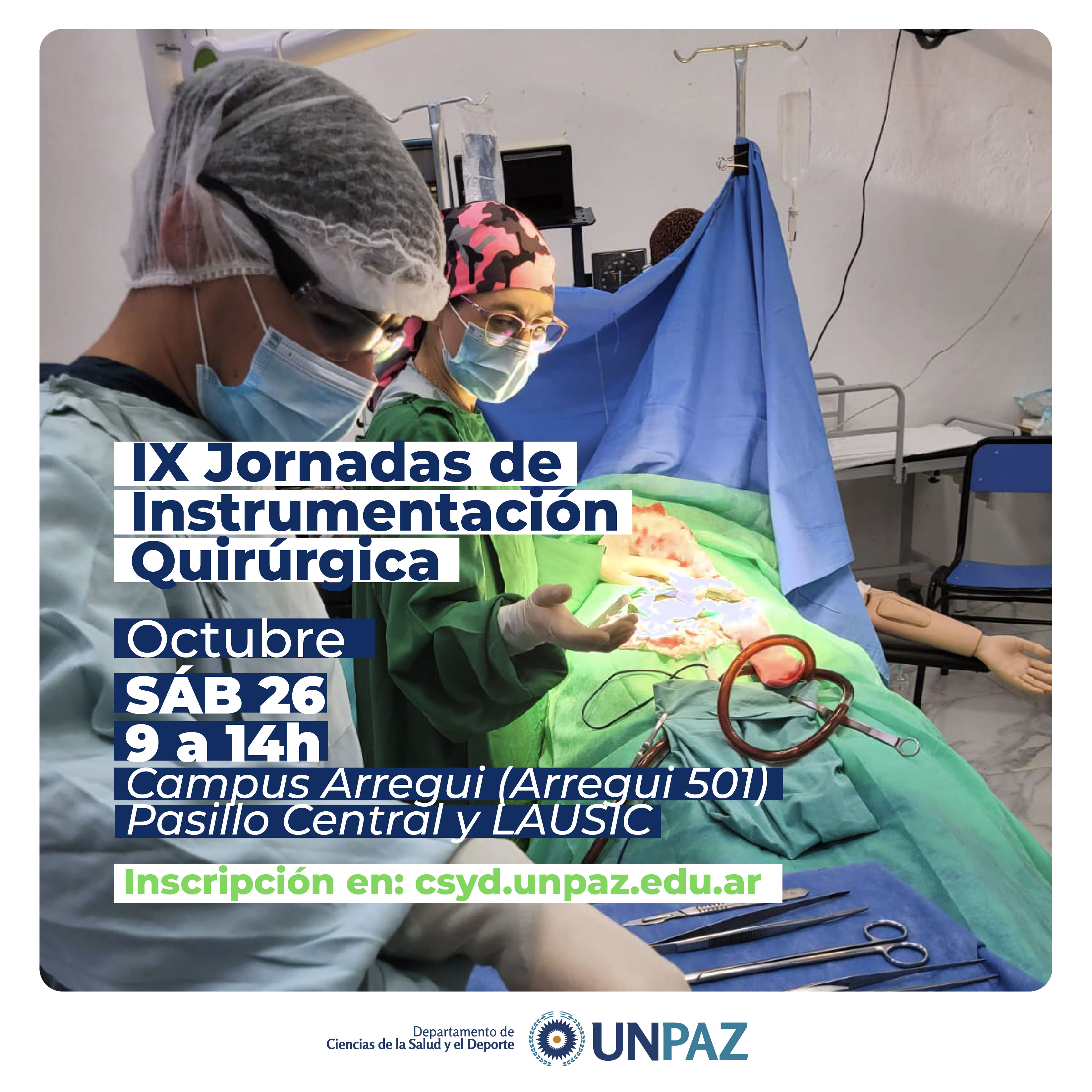 JORNADAS DE INSTRUMENTACIÓN QUIRÚRGICA - UNPAZ