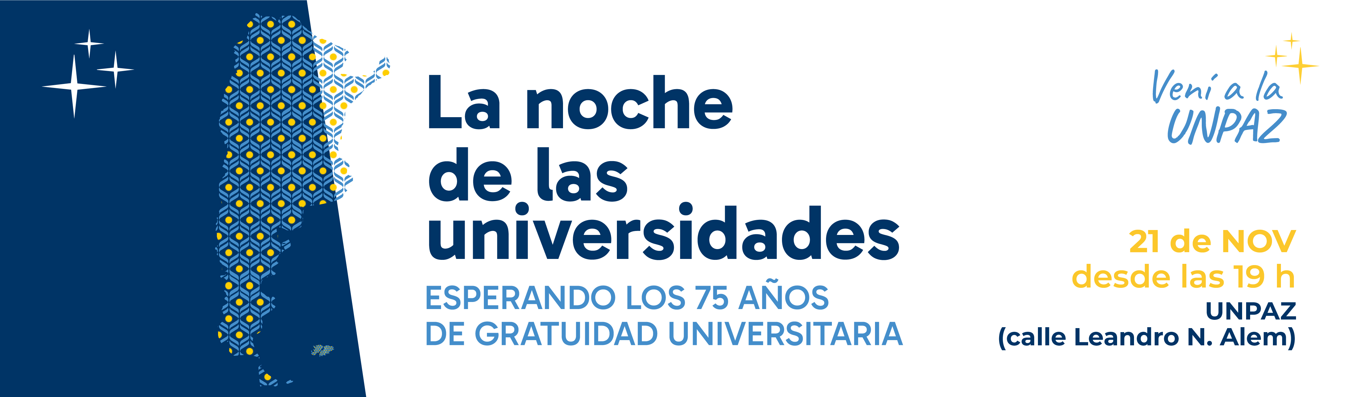 Viví la Noche de las Universidades en la UNPAZ 