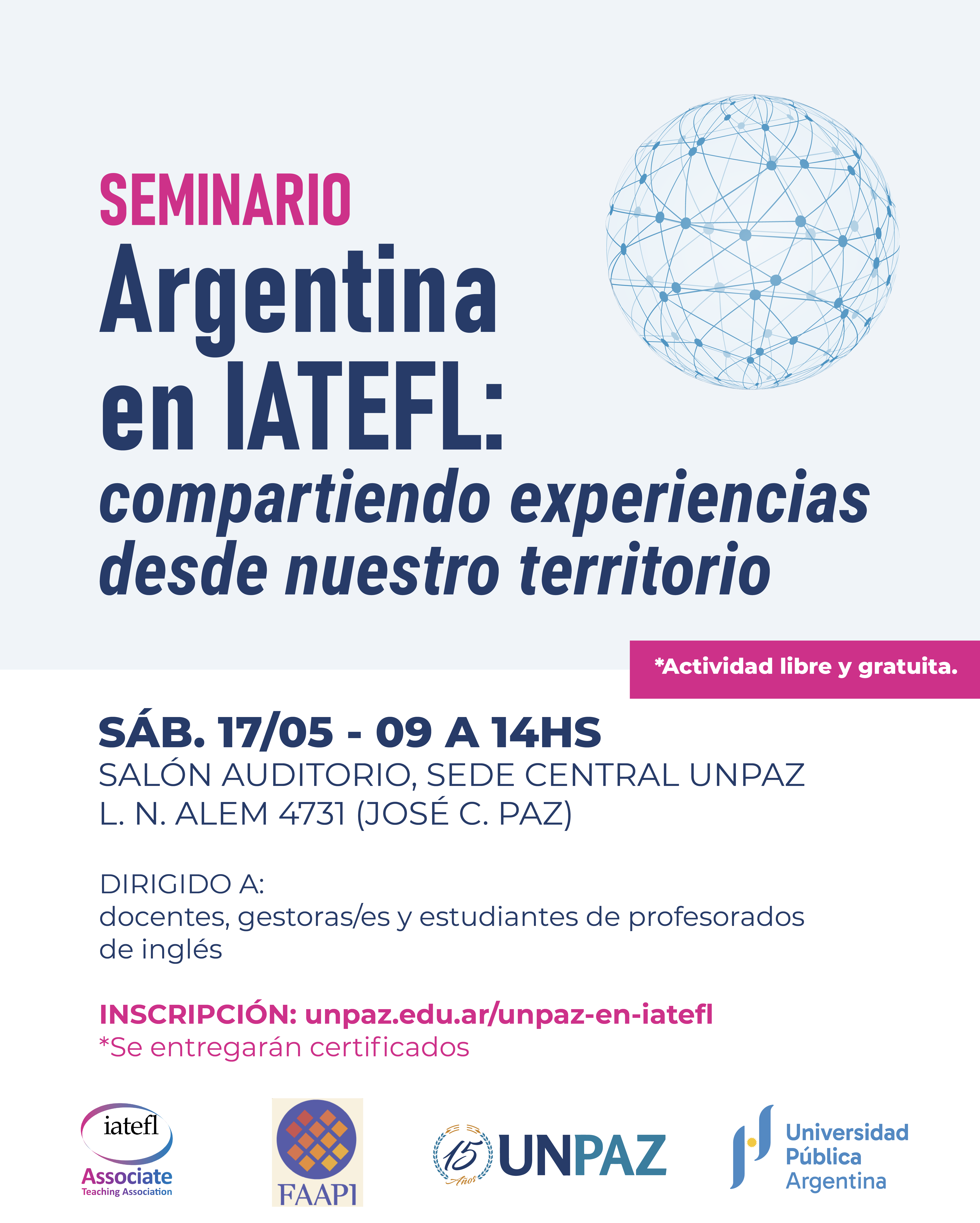 Seminario “Argentina en IATEFL: compartiendo experiencias desde nuestro territorio”
