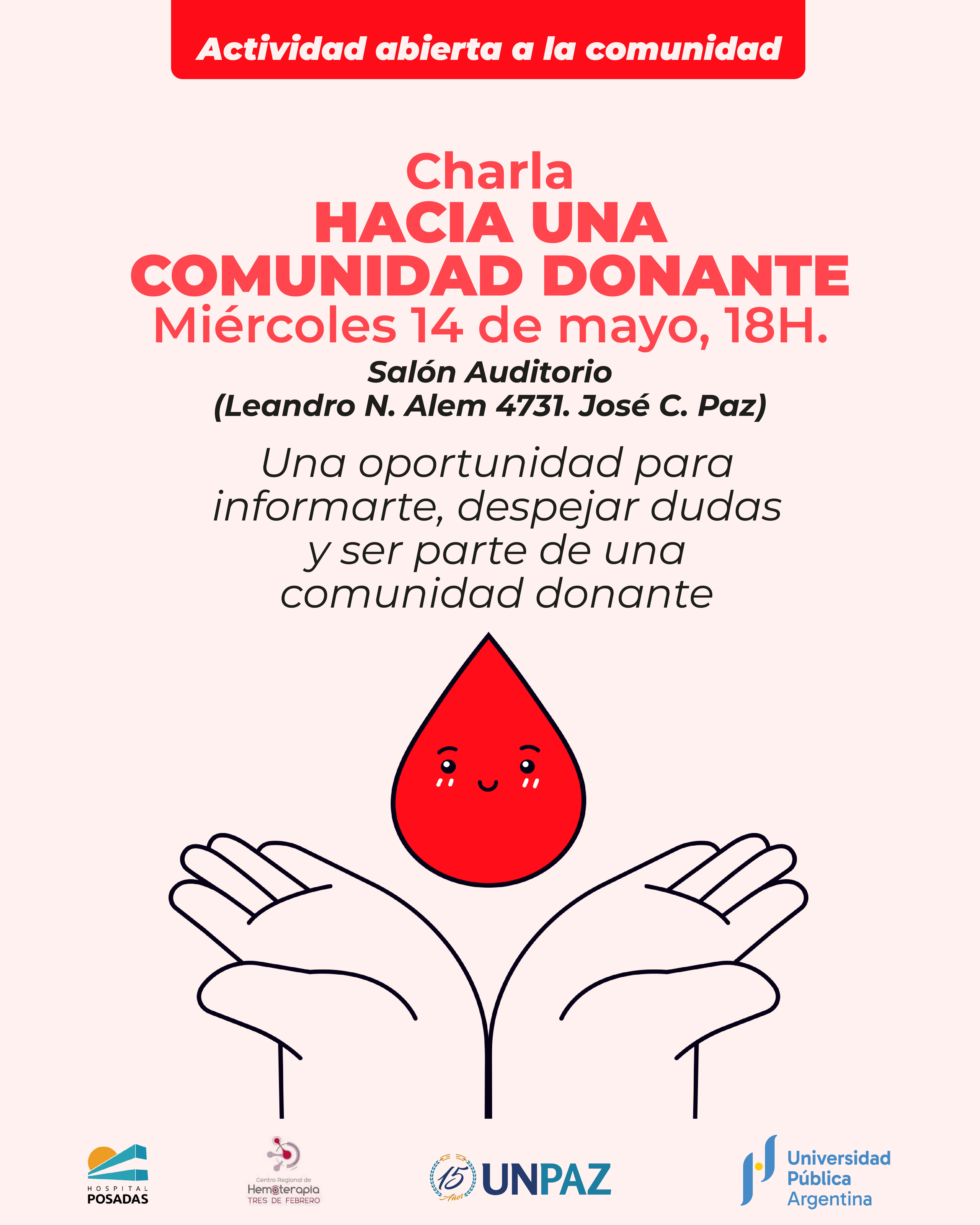 Charla Hacia una comunidad donante - UNPAZ