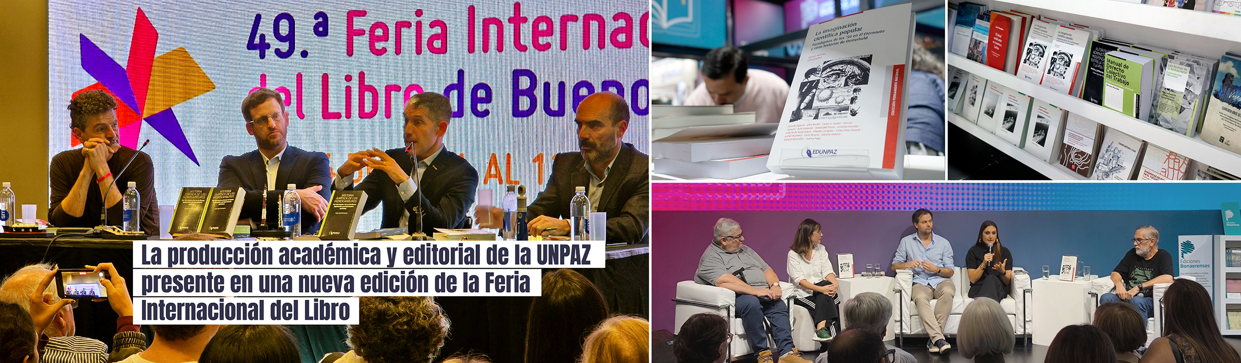 La producción académica y editorial de la UNPAZ presente en una nueva edición de la Feria Internacional del Libro