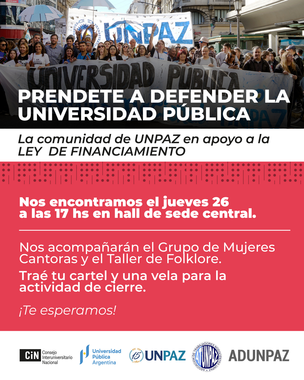 Danza y folklore en defensa de la Universidad Pública