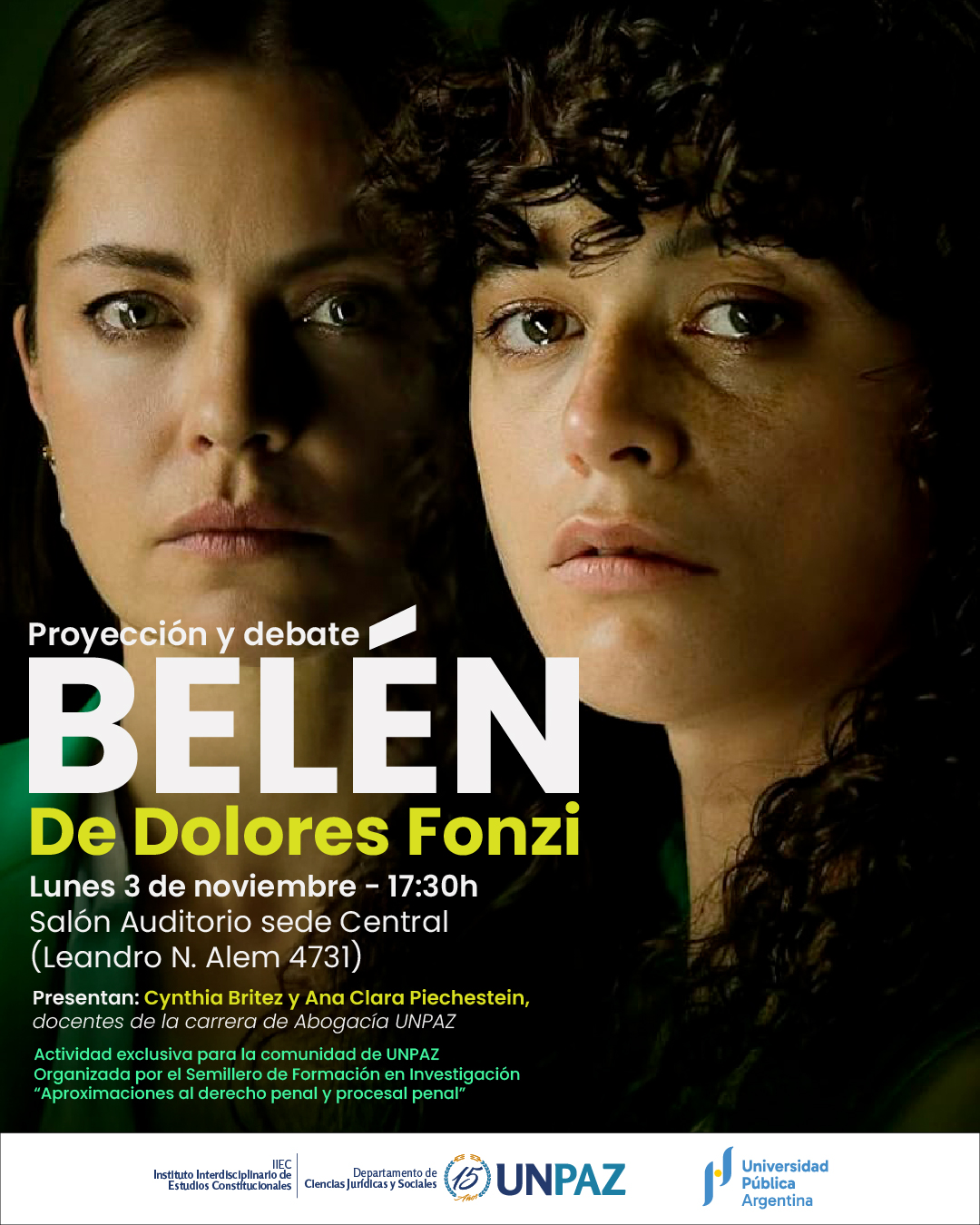 Proyección Belén en UNPAZ - UNPAZ