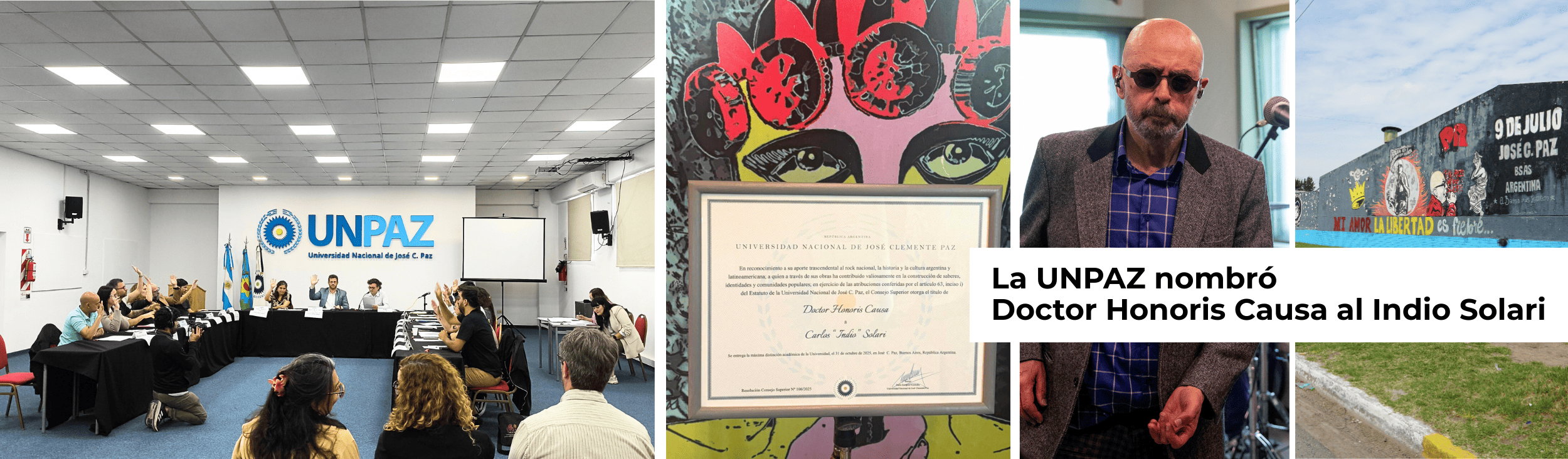 honoris causa indio solari - UNPAZ