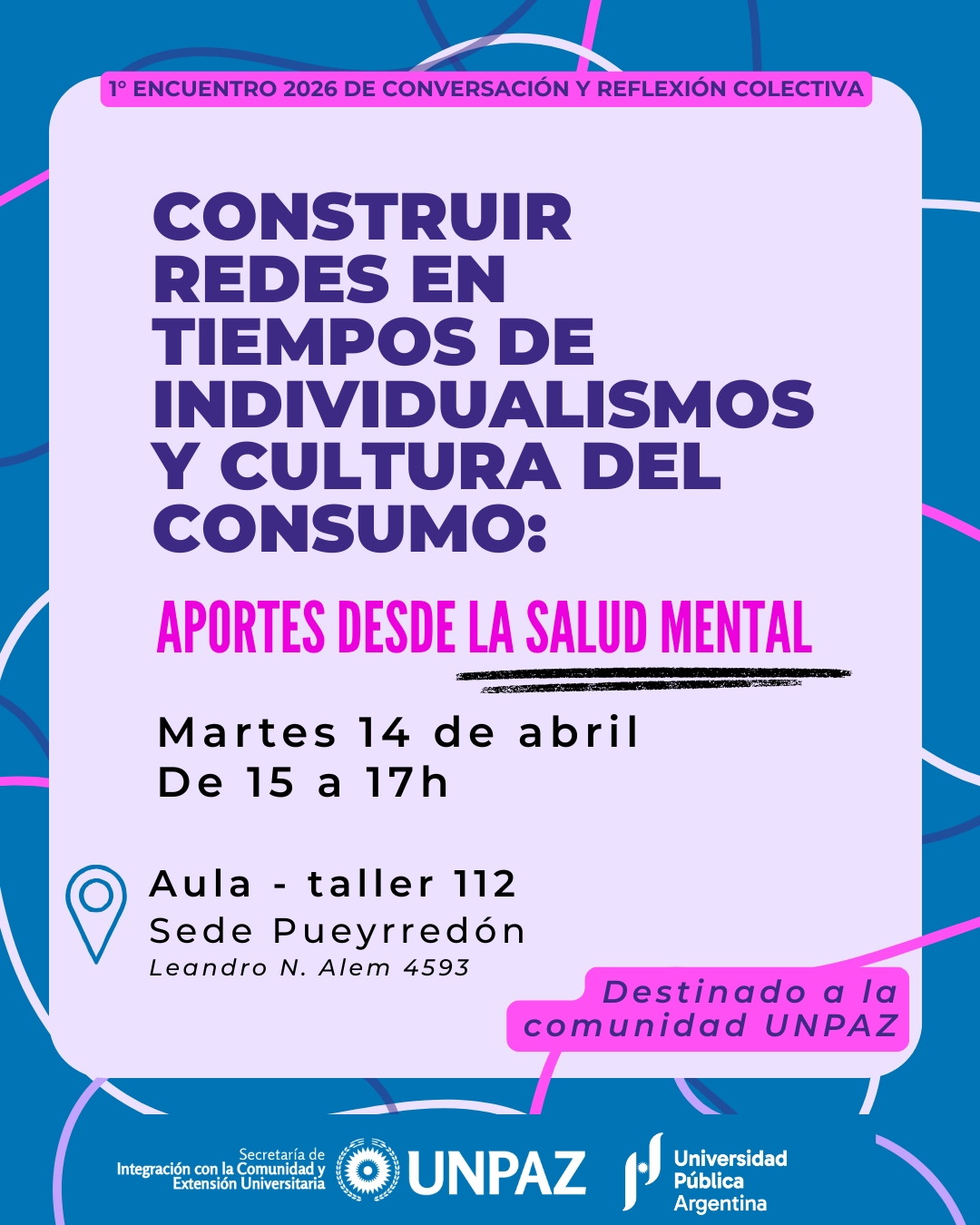 1er Encuentro 2026 de conversación y reflexión colectiva - UNPAZ