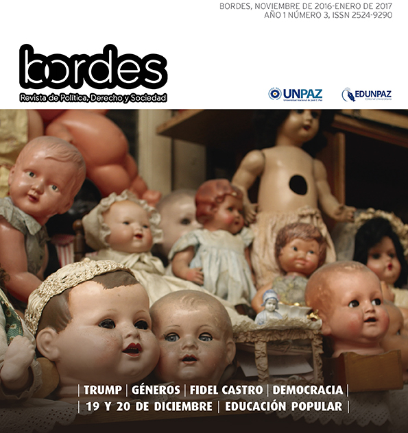 Bordes III. Noviembre 2016-Enero 2017 Revista de Política, Derecho y Sociedad