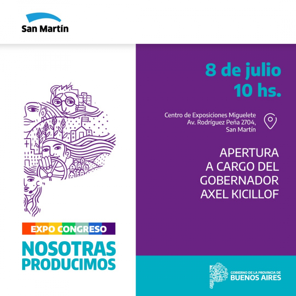 La UNPAZ participará de la Expo Congreso “Nosotras producimos” del gobierno de la Provincia de Buenos Aires.