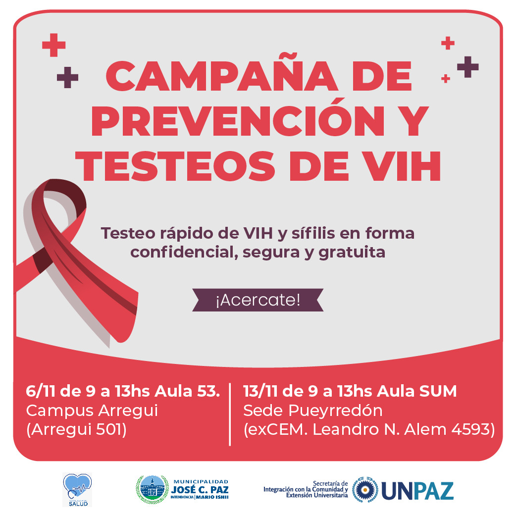 Campaña de prevención y testeos de VIH