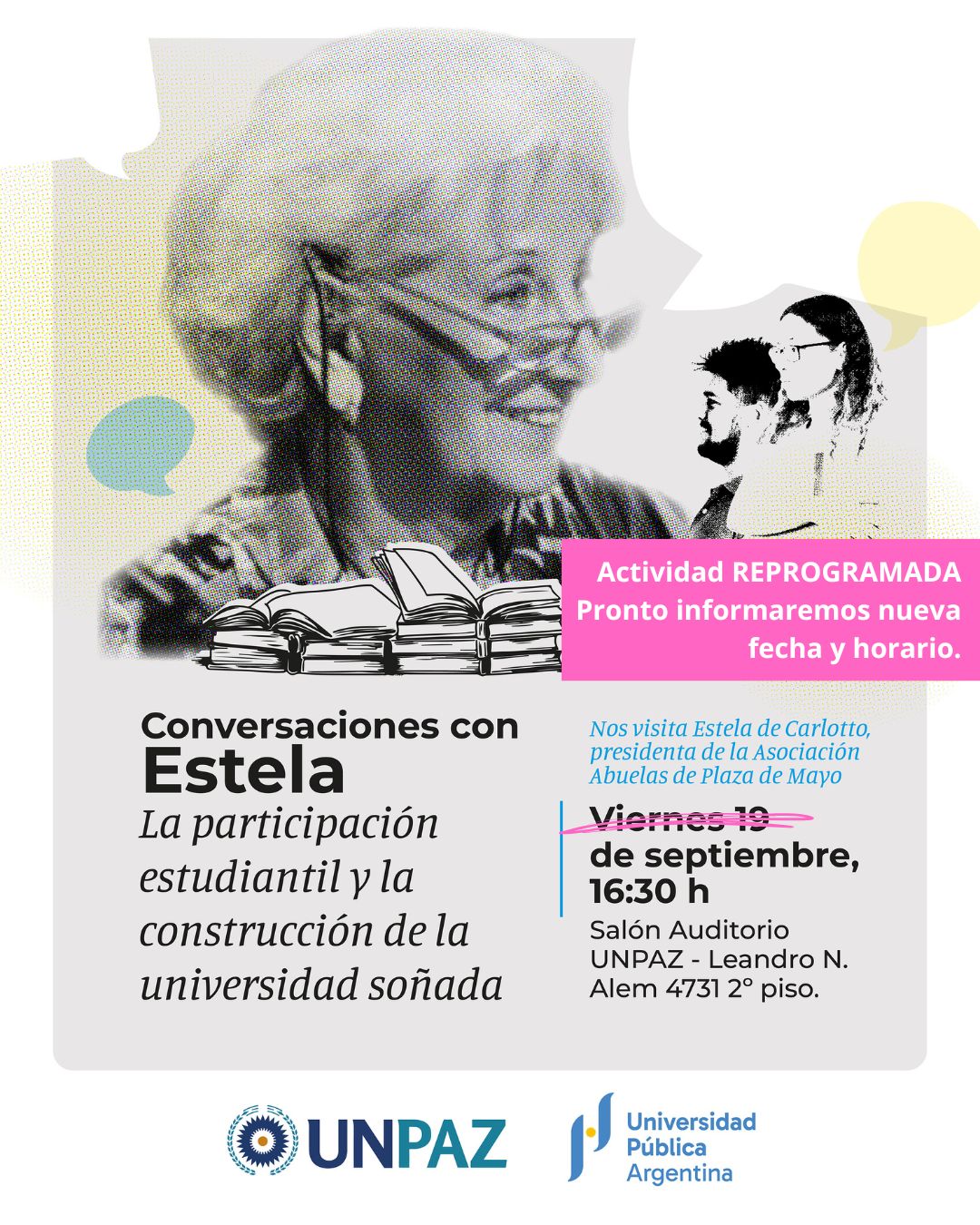 REPROGRAMADA - Conversaciones con Estela
