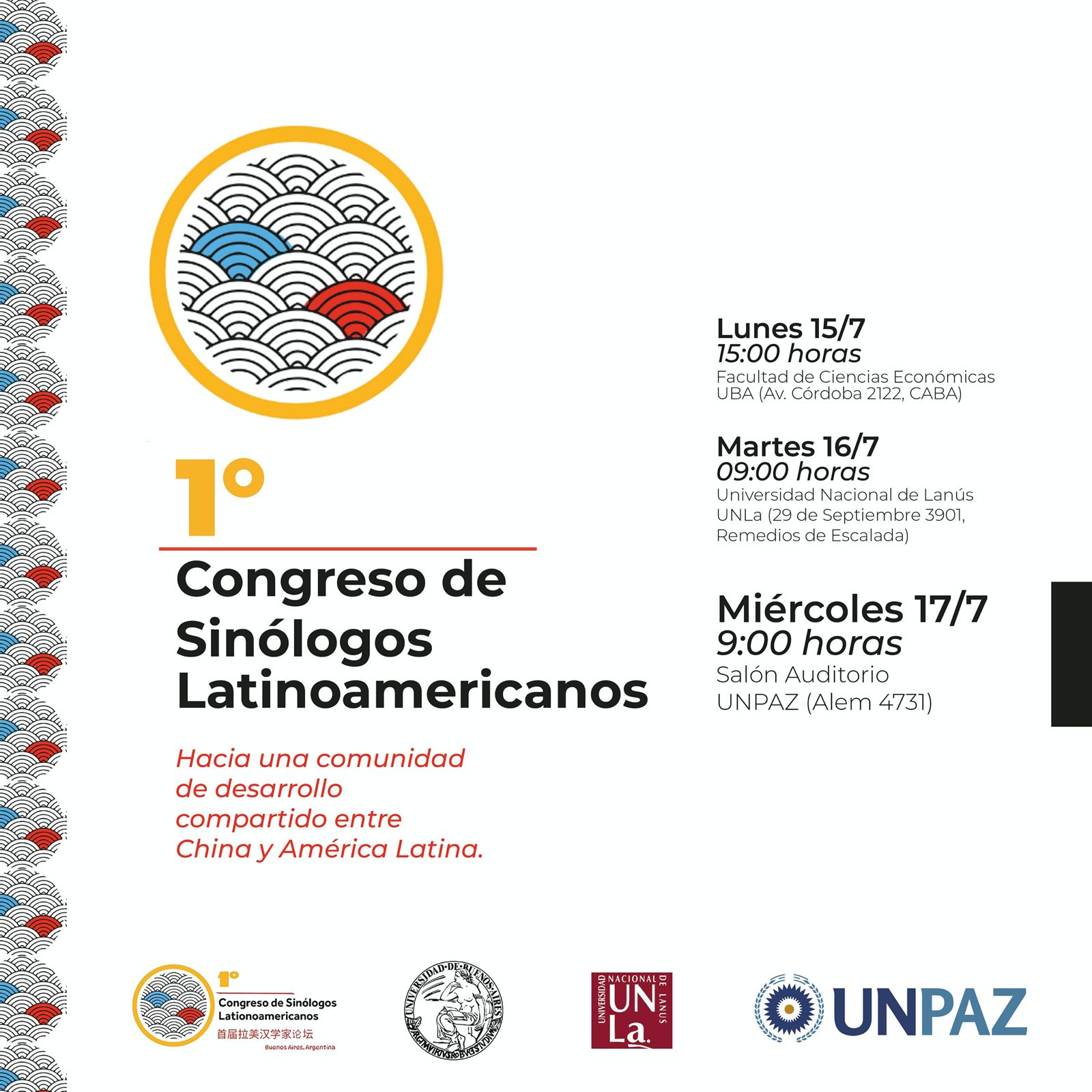 I Congreso de Sinólogos Latinoamericanos en la UNPAZ