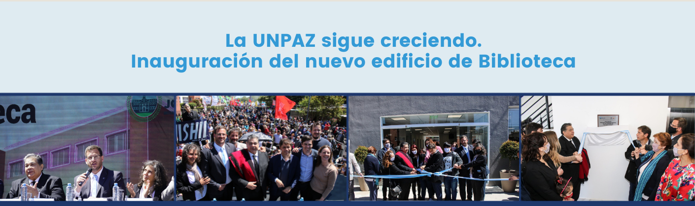 Inauguración biblioteca UNPAZ