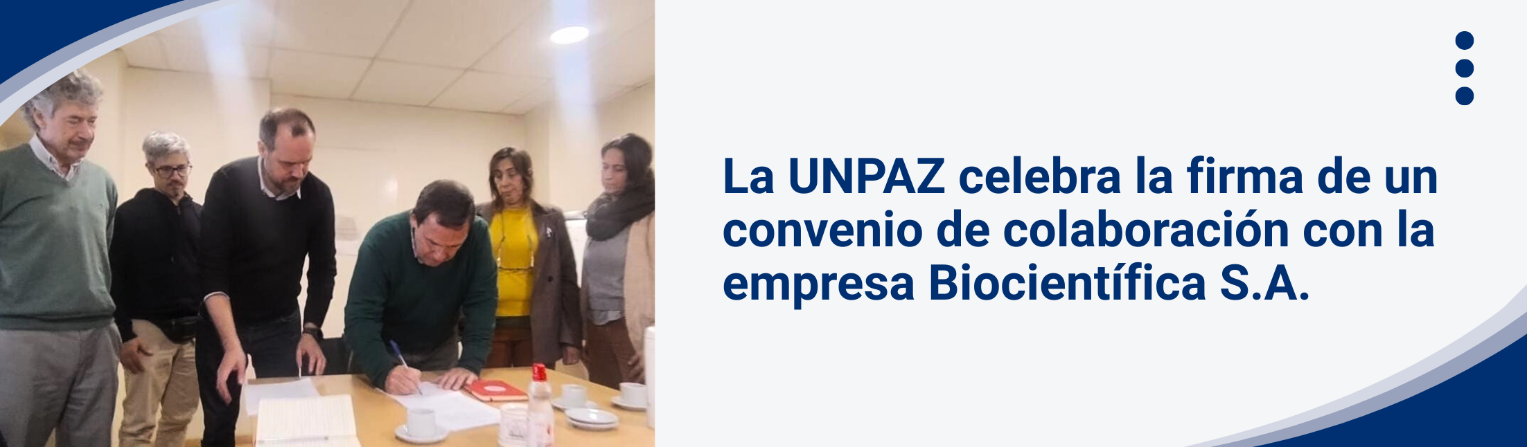 La UNPAZ celebra la firma de un convenio de colaboración con la empresa Biocientífica S.A.