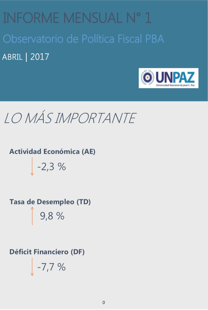 Informe Mensual Nº 1