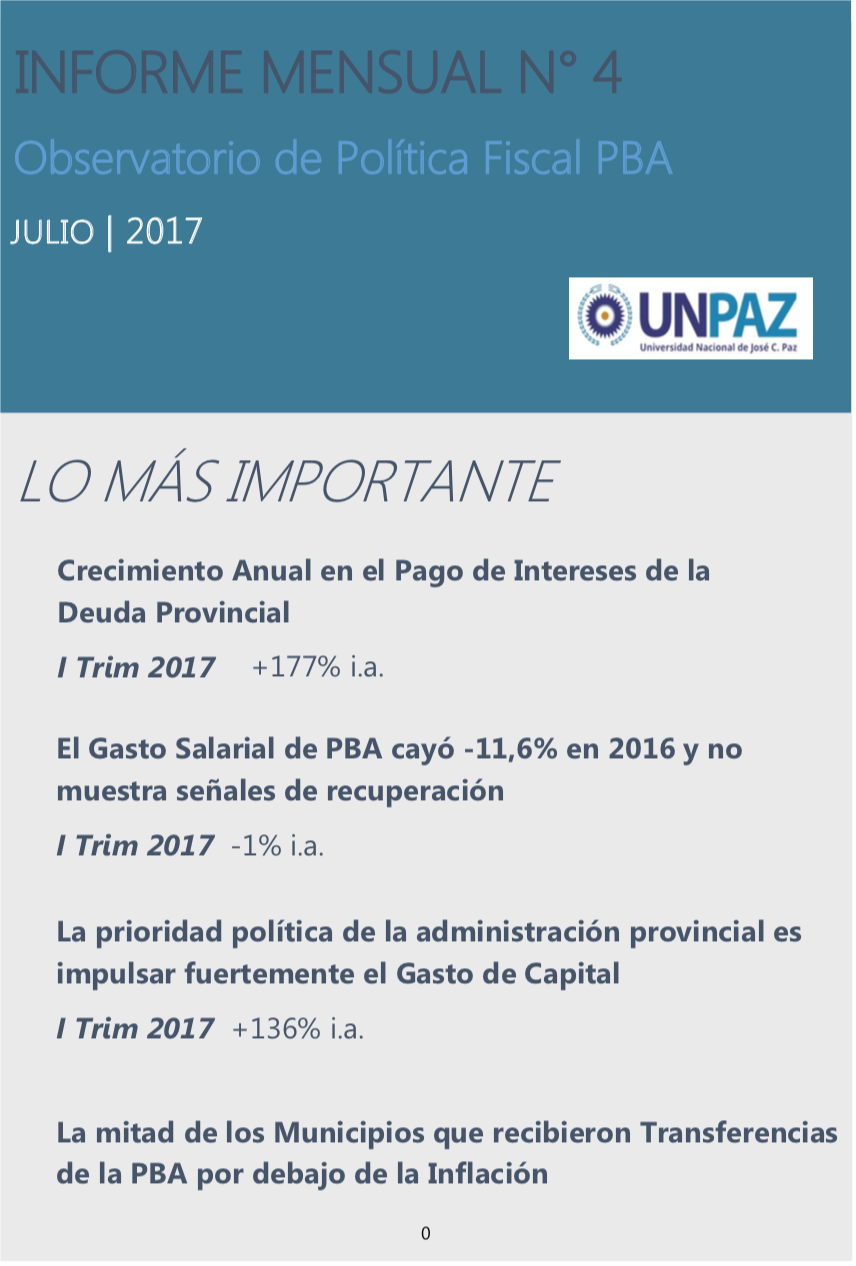 Informe Mensual Nº 4