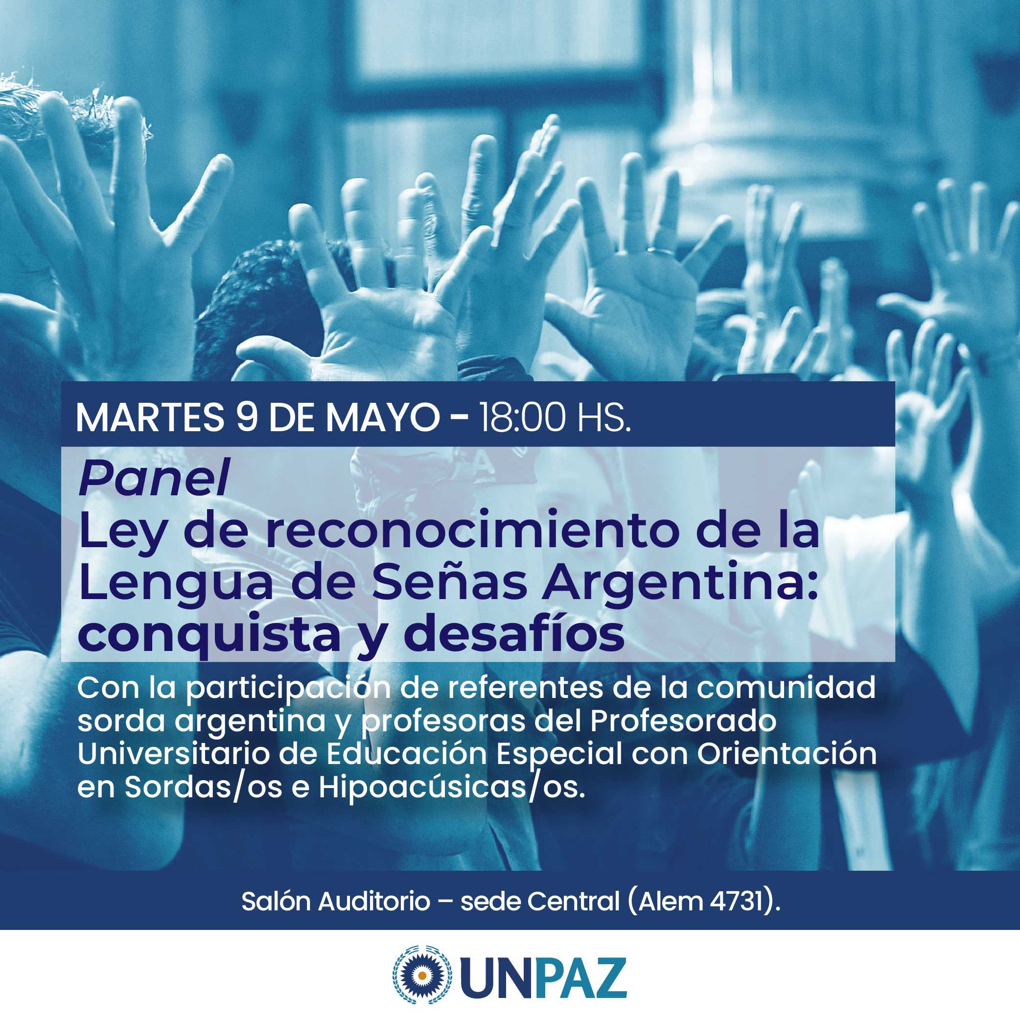 Panel "Ley de reconocimiento de la Lengua de Señas Argentina: conquista y desafíos"