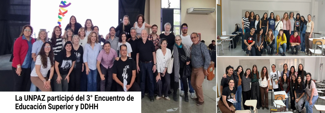 La UNPAZ participó del 3° Encuentro de Educación Superior y DDHH