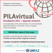CONVOCATORIA A PILA VIRTUAL ESTUDIANTES 2022 - SEGUNDO SEMESTRE - UNPAZ