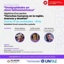 Séptimo encuentro del seminario “Desigualdades en clave latinoamericana”