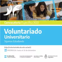 Convocatoria Específica 2022 de Voluntariado Universitario "Sigamos Estudiando" - UNPAZ