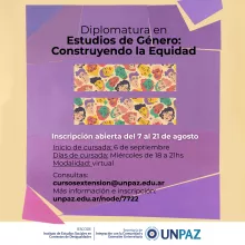 Diplomatura en Estudios de Género: Construyendo la Equidad - UNPAZ