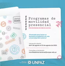 PROGRAMAS DE MOVILIDAD PRESENCIAL - UNPAZ