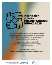 CONVOCATORIA: REGISTRO DE VOLUNTARIAS/OS UNPAZ 2025