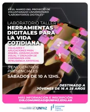 UNPAZ lanza un taller gratuito sobre herramientas digitales para jóvenes