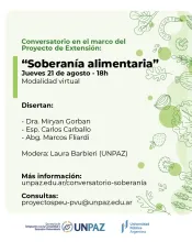 CONVERSATORIO SOBERANÍA ALIMENTARIA - UNPAZ