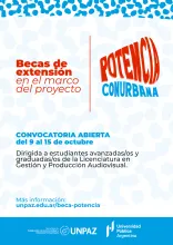 CONVOCATORIA A BECA DE EXTENSIÓN POTENCIA CONURBANA III