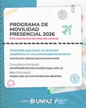 PROGRAMA DE MOVILIDAD PRESENCIAL 2026 - UNPAZ