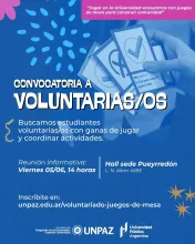 UNPAZ convoca a estudiantes para sumarse a un proyecto lúdico de juegos de mesa y construcción de comunidad