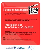 ADMISIBILIDAD BECA DE EXTENSION - MUESTRA DE CINE