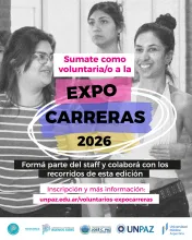 Convocatoria a voluntarias y voluntarios para la Expo-Carreras UNPAZ 2026 - UNPAZ