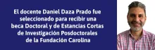 El docente Daniel Daza Prado fue seleccionado para recibir una beca de la Fundación Carolina - UNPAZ
